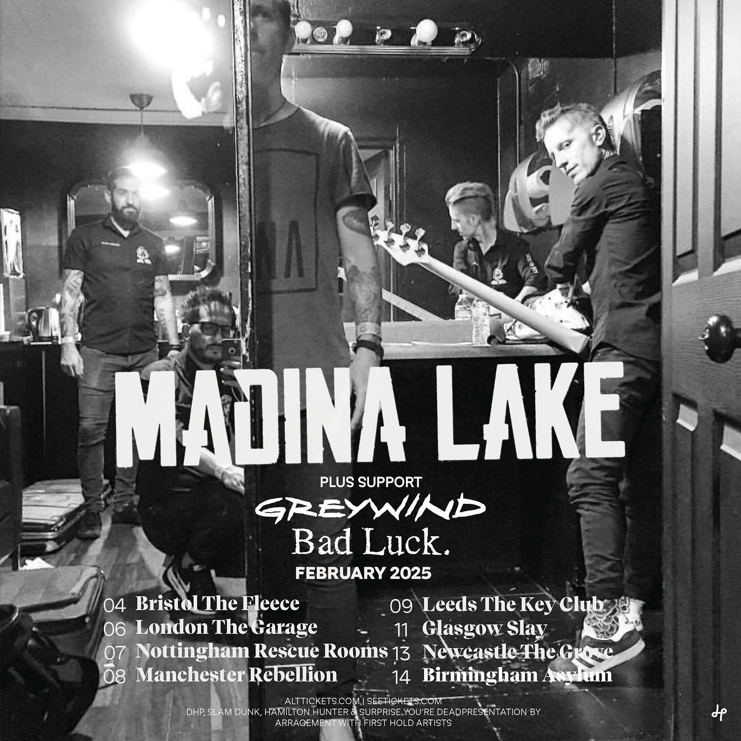 Madina Lake 20 Years Rippin & Never Take Friendship Personal Tour Poster 2025